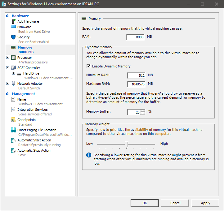 How Create a Windows 11 Virtual Machine using Hyper-V