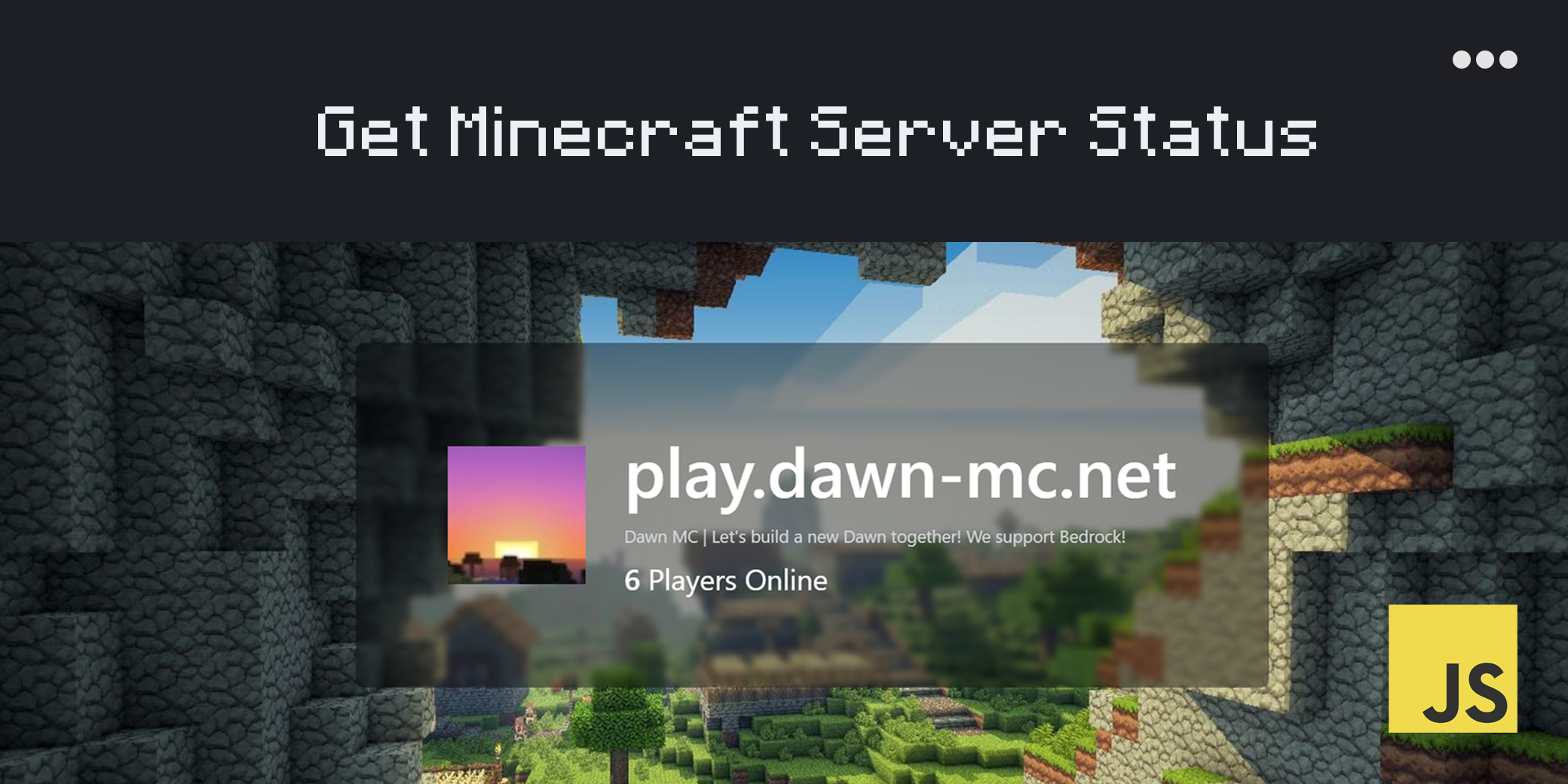 How To Get A Minecraft Server s Player Count MOTD And Status Using 