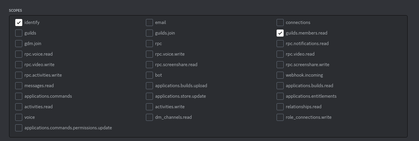 How to get a Discord User's Server Roles using PHP and Redirect With Simple Permissions